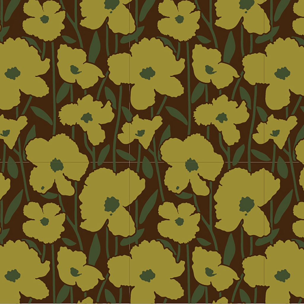 [LF033012] Transfers for magnetic moulds 135 x 275 mm sunny flowers