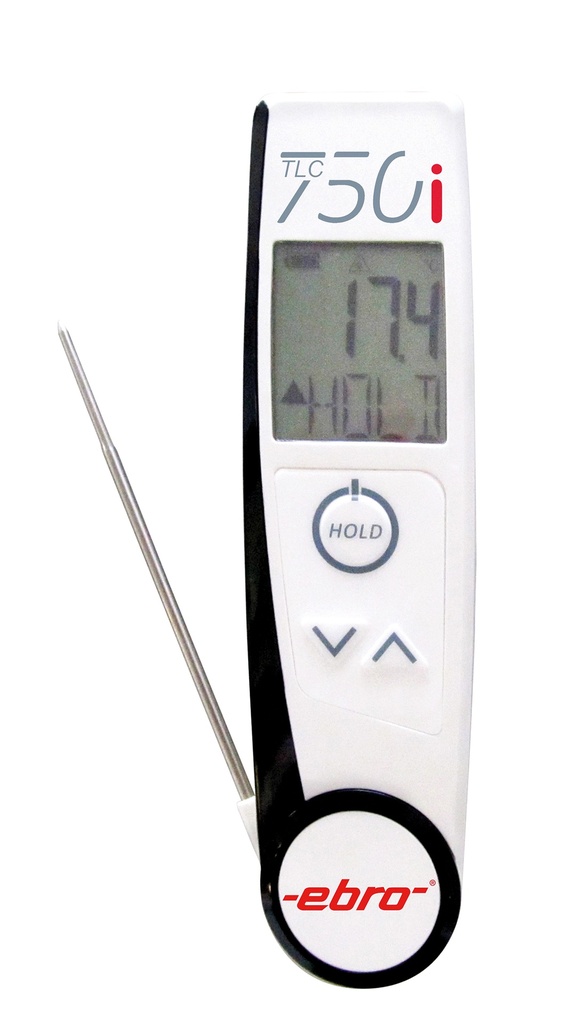 [M1189] Infrarood vouw-thermometer 2 in 1 'Ebro TLC 750i'