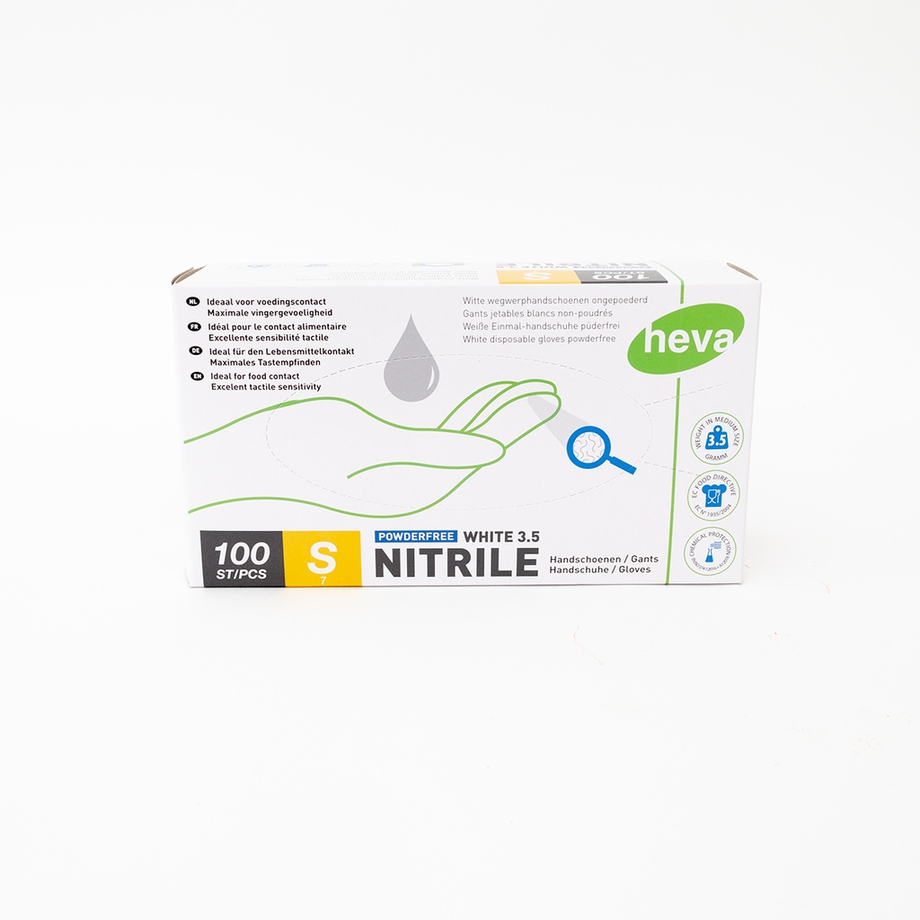 [M1541S] Handschoenen nitrile - wit - small