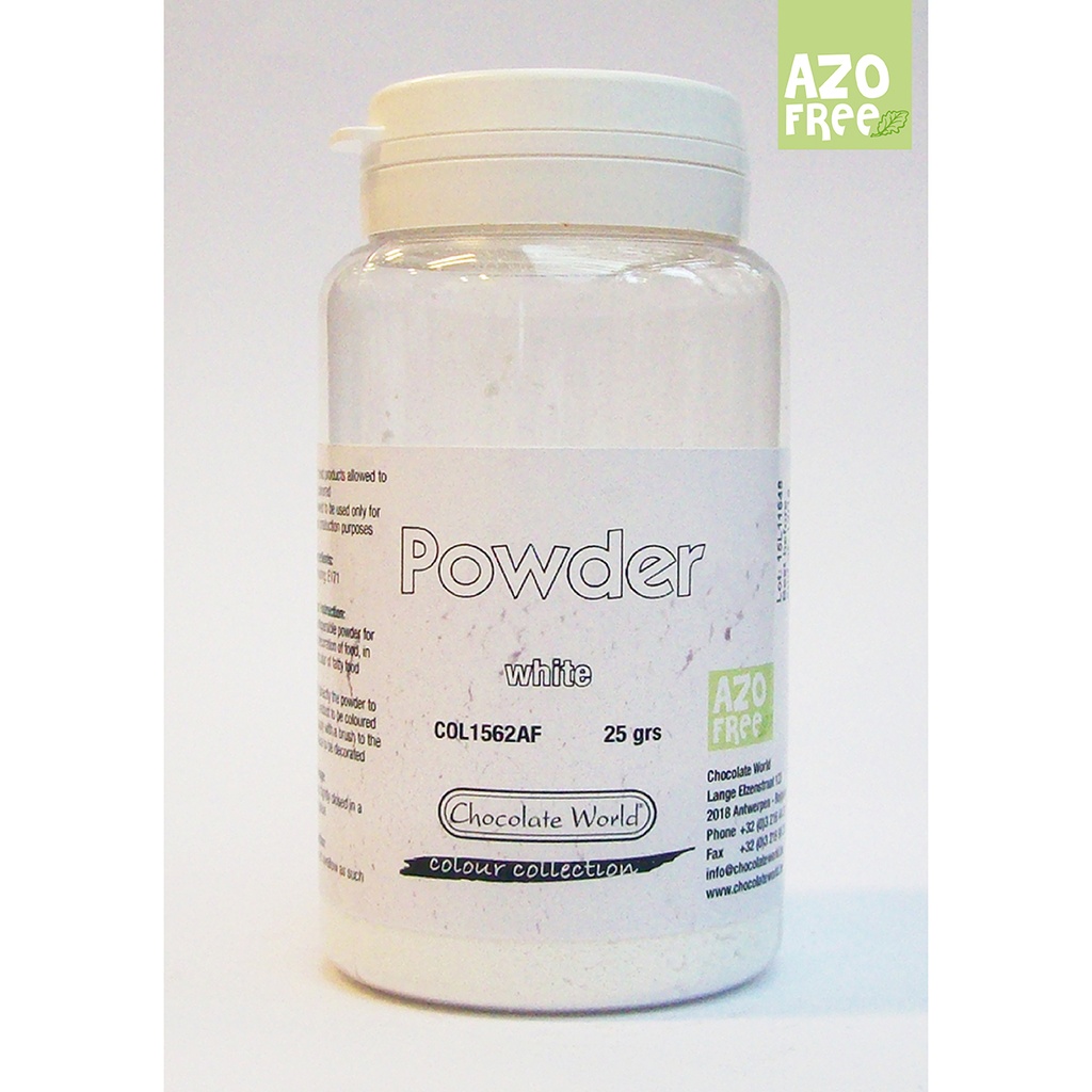 [PROMCOL1562A] Mat poeder 25 gr AF wit