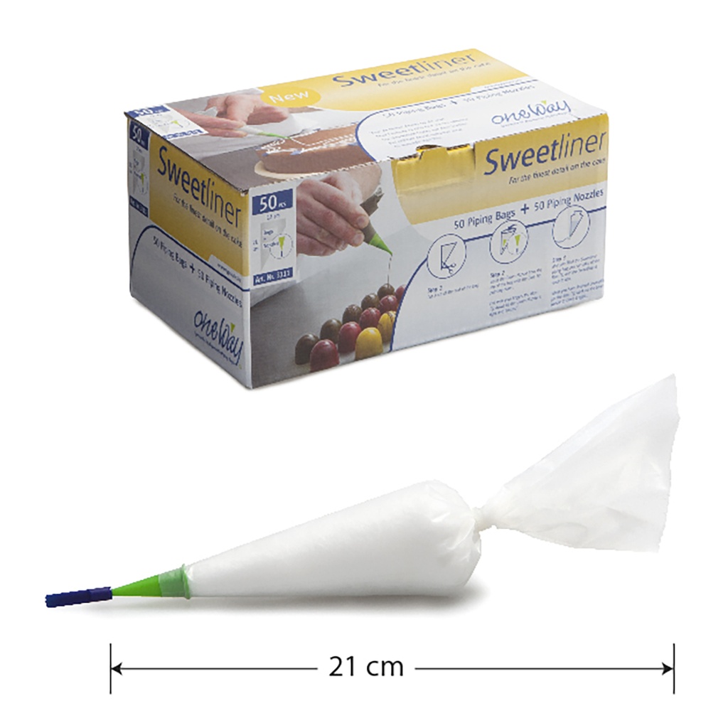 [S1738] Manguitas pasteleras desechables en rollo para decorar - 50 pcs