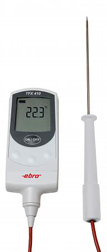[S5201] Thermomètre à coeur avec sonde 'Ebro TFX 410'