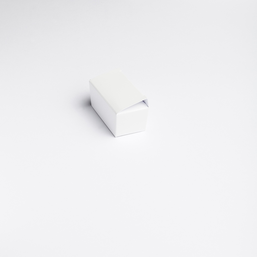 [SIL9030] Ballotin white for 2 chocolates - 50 pcs