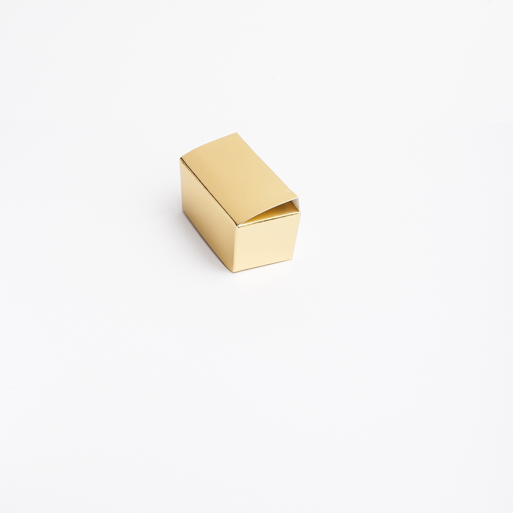 [SIL9034] Ballotin gold for 2 chocolats - 50 pcs