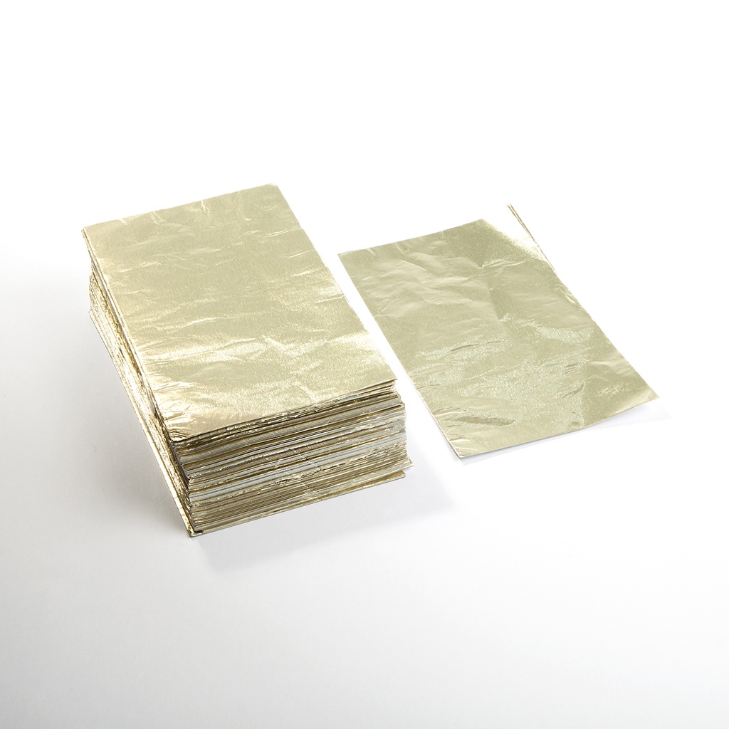 [SIL9039] Fogli in alluminio color oro per scatola  500 gr
