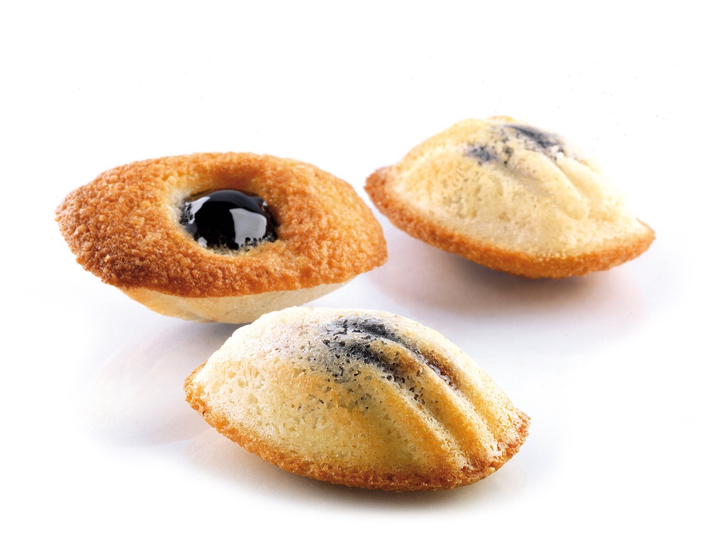 [SSQ005] Silikomart Grote madeleines 77 x 44,5 x 18 mm