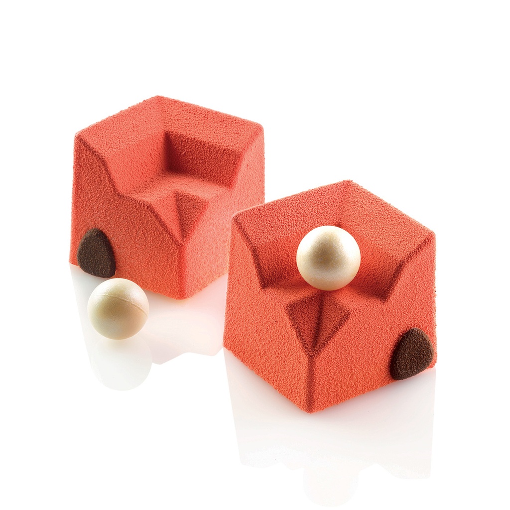 [SSQ021] Stampo in silicone Silikomart  580 x 380 mm  Sweet corner 52 x 52 x 51 mm