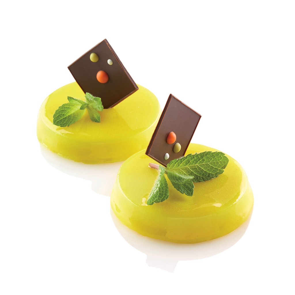 [SSQ044] Stampo in silicone Silikomart  580 x 380 mm Florentins Ø 60 x 12 mm