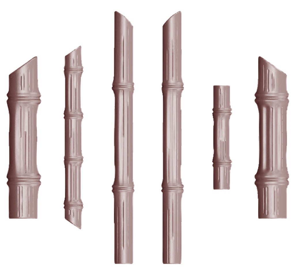 Stampo in Vivak bamboo single mould 6 fig
