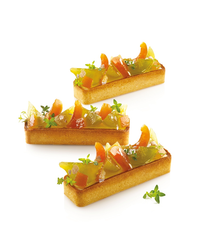 Silikomart Tarte Ring Rectangular 120 x 35 mm - 6 pcs