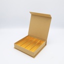 Caja magnética de lujo kraft con 4 filas - 24 piezas