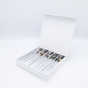 Luxe magneetdoos wit met 5 rijen - 24 pcs