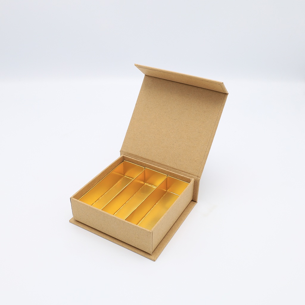 [V002-11-95-03] Luxe magneetdoos kraft met 3 rijen - 24 pcs