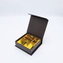 Luxury magnetic box brown with 3 rows - 24 pcs