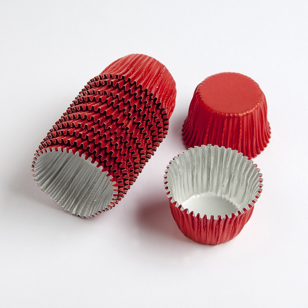 [VC0102] Aluminium cuvet rood - 1250 pcs***LAST PIECES***