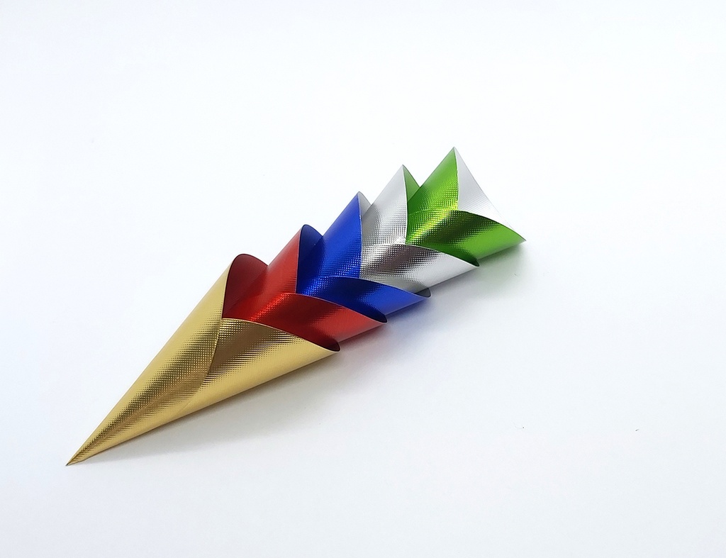 [VC0106M] Aluminium cornets multicolores - 1000 pcs