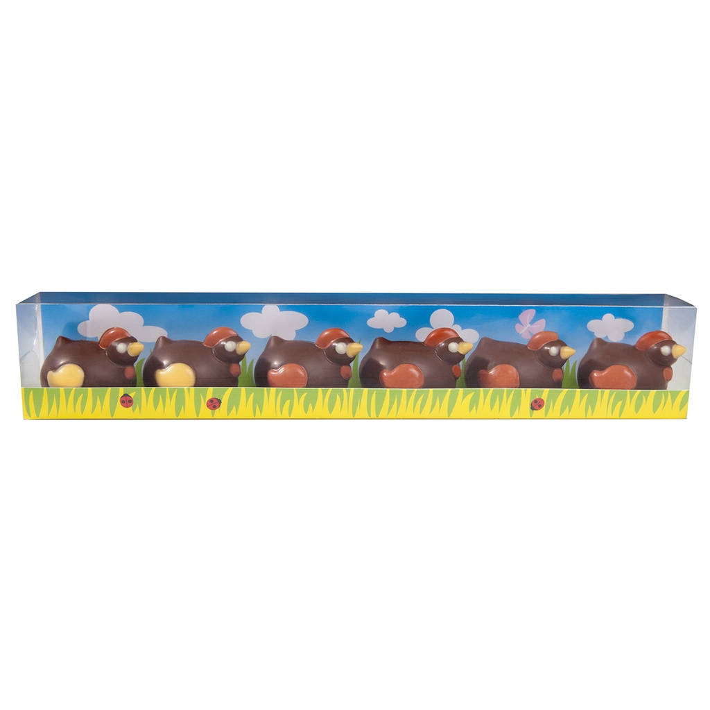 [VV0202] Transparante verpakking voor chocolade eendjes of kippen