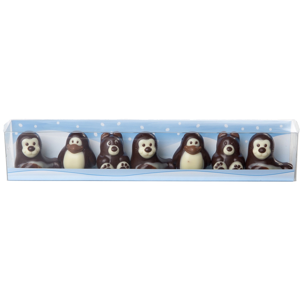 [VV0214] Transparante verpakking voor chocolade beren / pinguïns / zeehonden