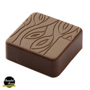 Molde de chocolate bombón cuadrado tema folial