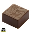 Chocoladevorm praline vierkant cacaoboon