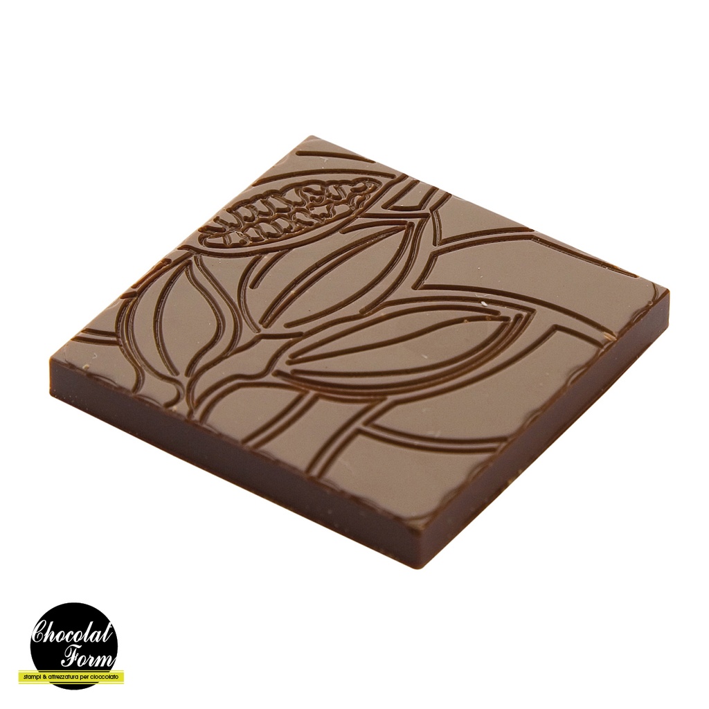 Molde de chocolate napolitana grano de cacao