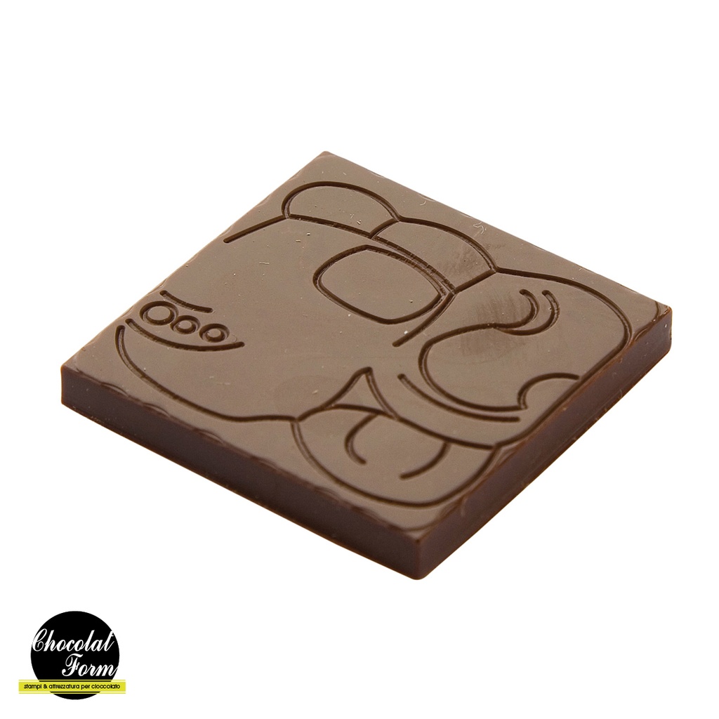 Molde de chocolate napolitana glifi