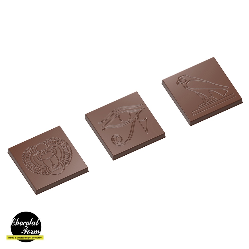 Chocolate mould different hieroglyphs