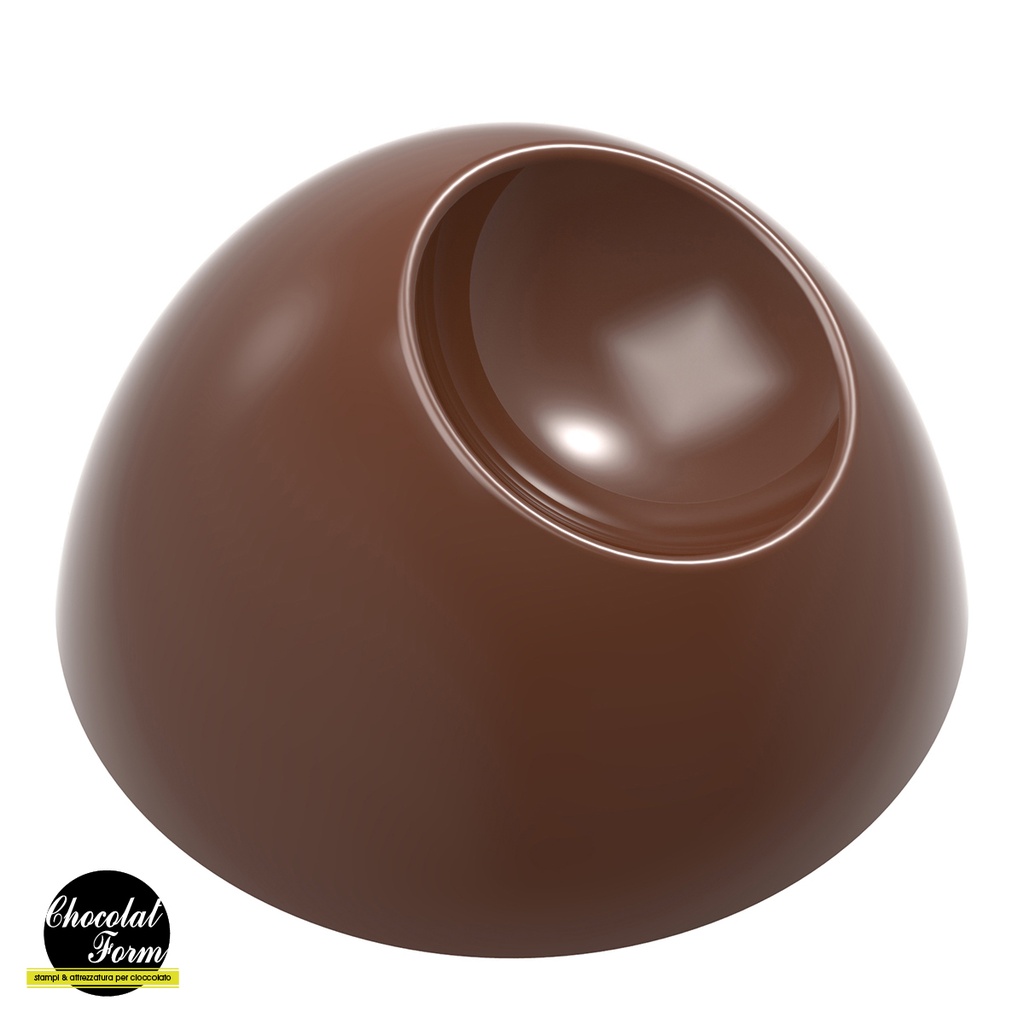 Molde de chocolate semiesfera con muesca - Yuri Cestari