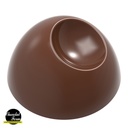 Chocolate mould hemisphere with notch - Yuri Cestari