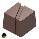 Schokoladenform Würfel mit streif
