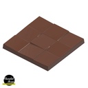 Molde de chocolate tableta baldosas oblicuas