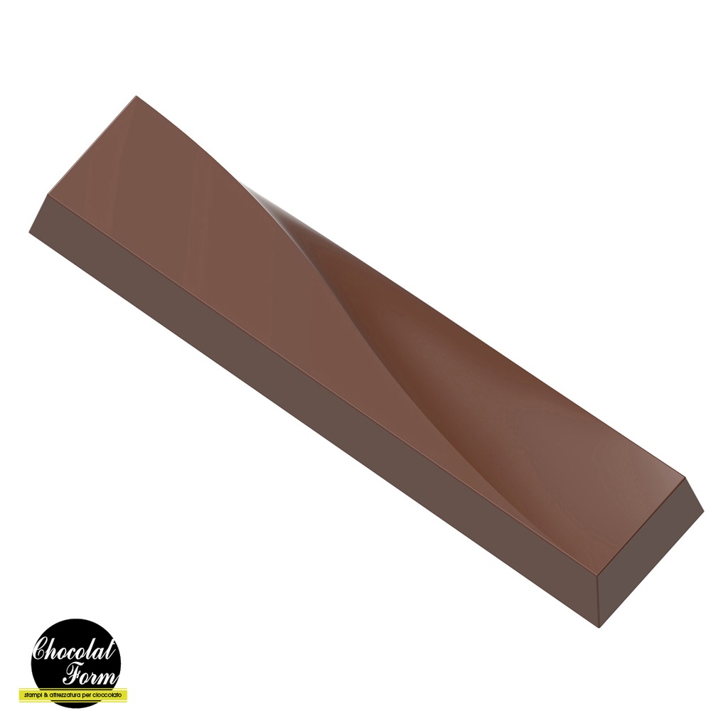 Molde de chocolate barra ondulada