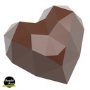 Stampo di cioccolato cuore diamante