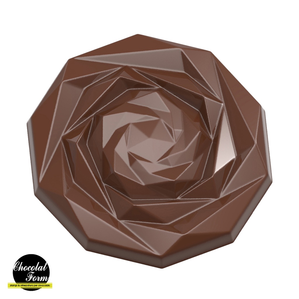 Chocolate mould caraque rose - Davide Comaschi