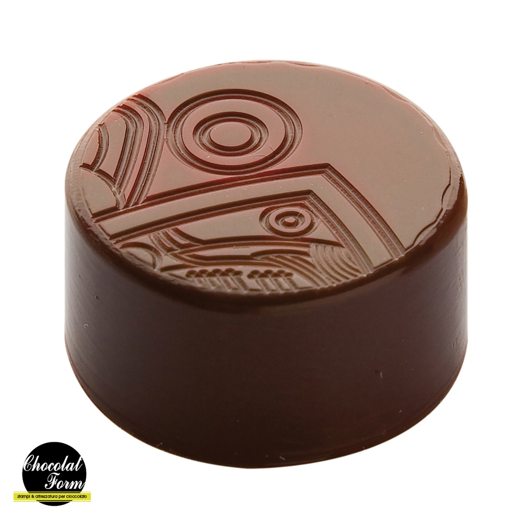 Moule à chocolat praline rond calendrier aztèque