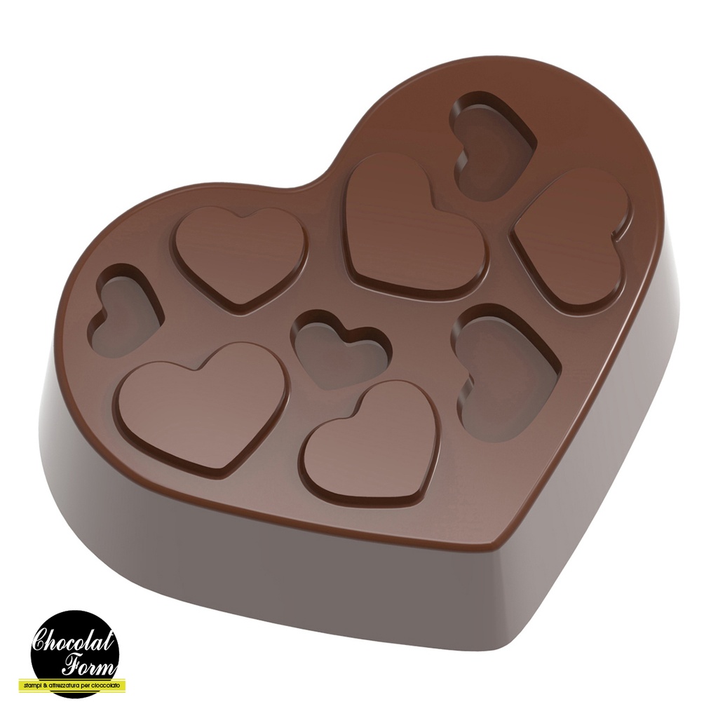 Schokoladenform Praline herzen