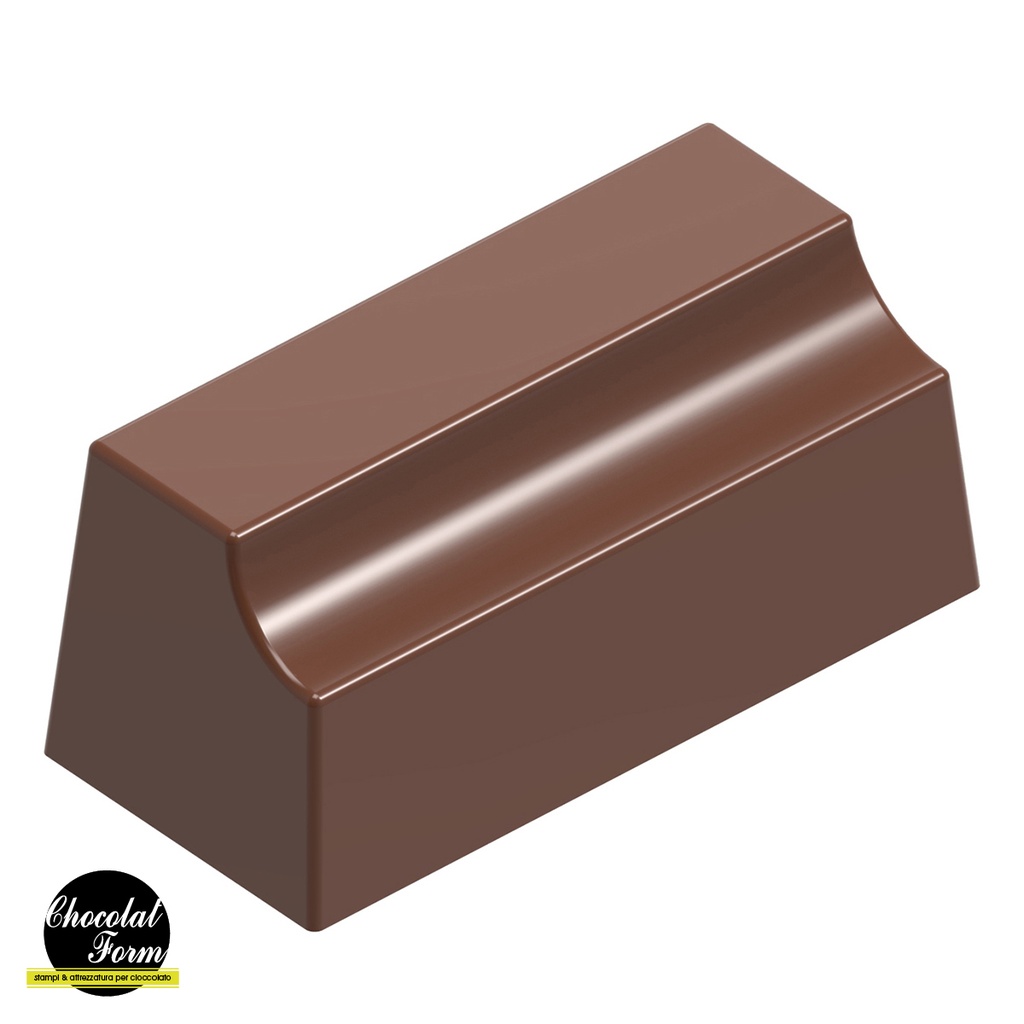 Chocolate mould rectangle side indentation