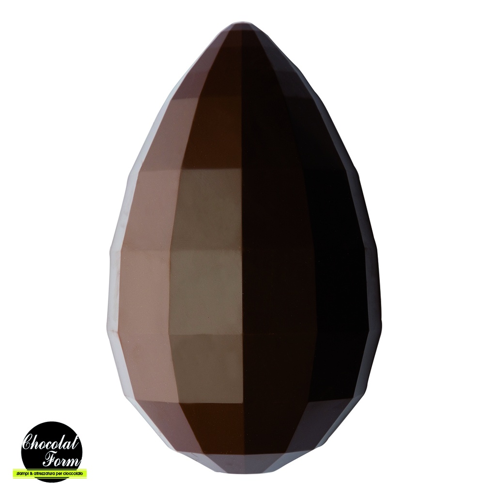 [CF0707] Molde de chocolate huevo 260 x160 mm diamante