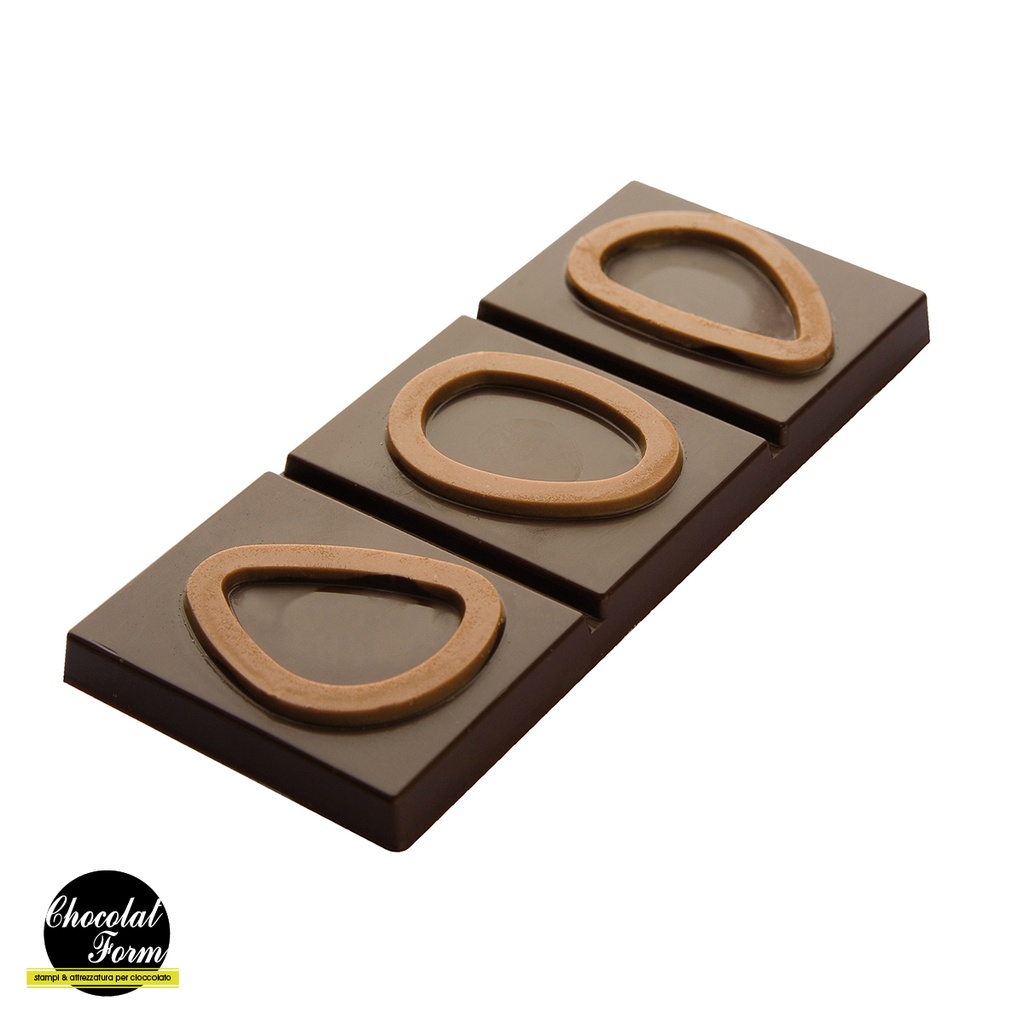 Molde de chocolate tableta 50 gr granos de cacao