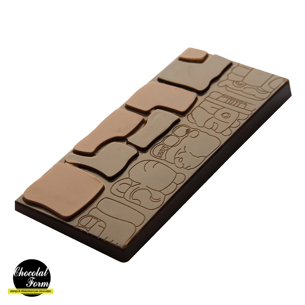 Molde de chocolate tableta 50 gr nombres Maya
