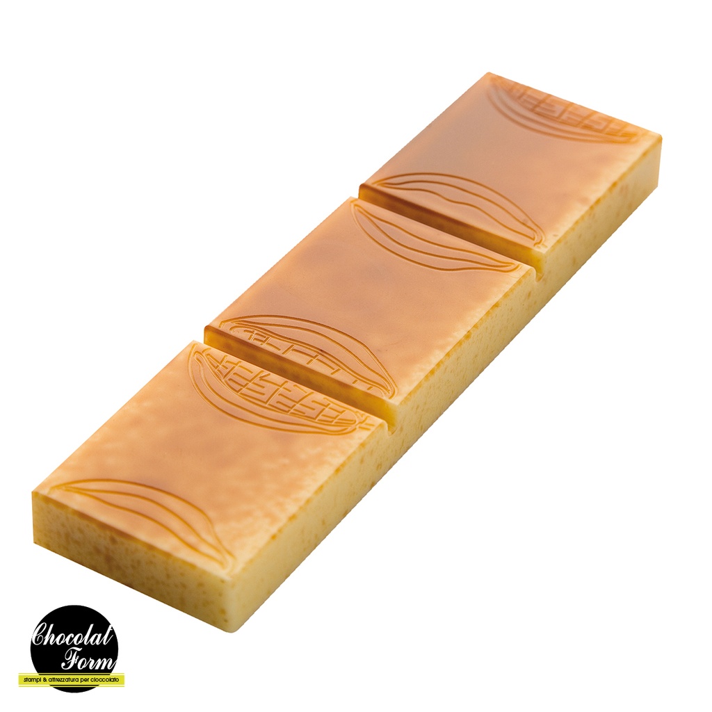 Molde de chocolate 'snack 30 gr' barra grano de cacao