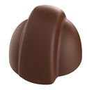 Chocoladevorm koepel met verhoogd midden