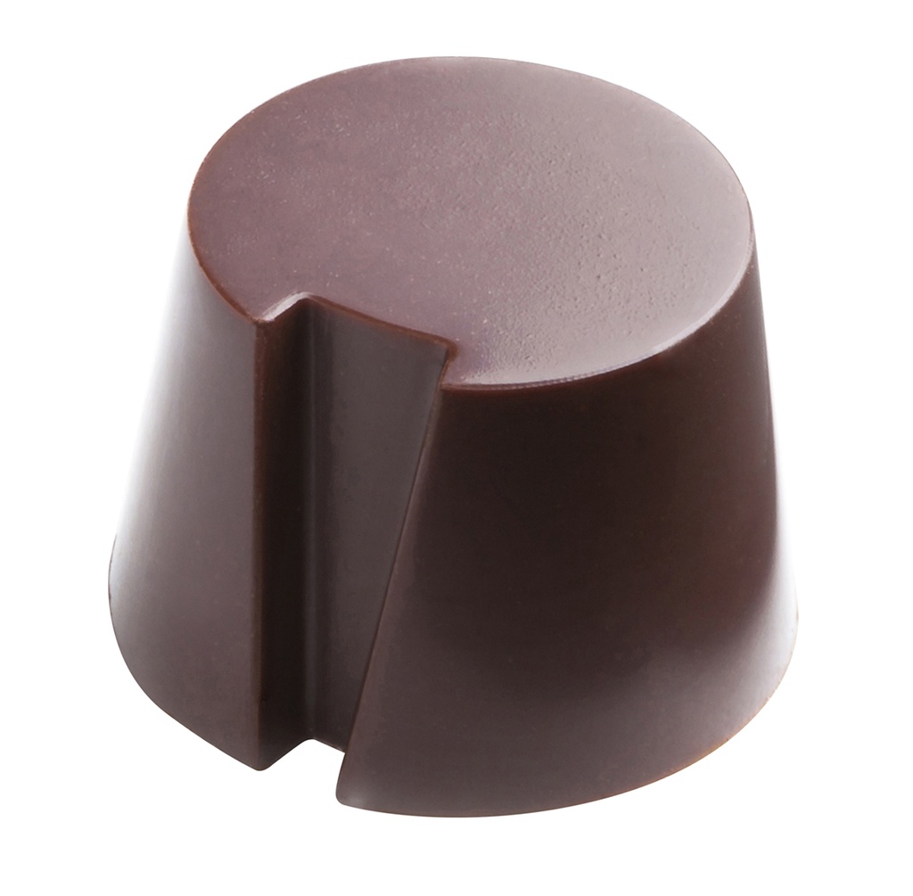 Chocoladevorm cilinder inkeping zijkant