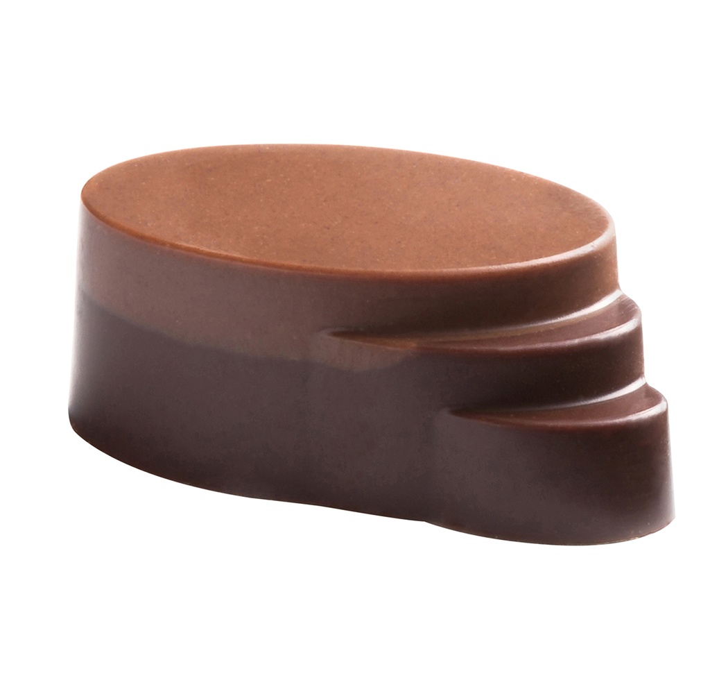 Molde de chocolate ovalada con escaleras