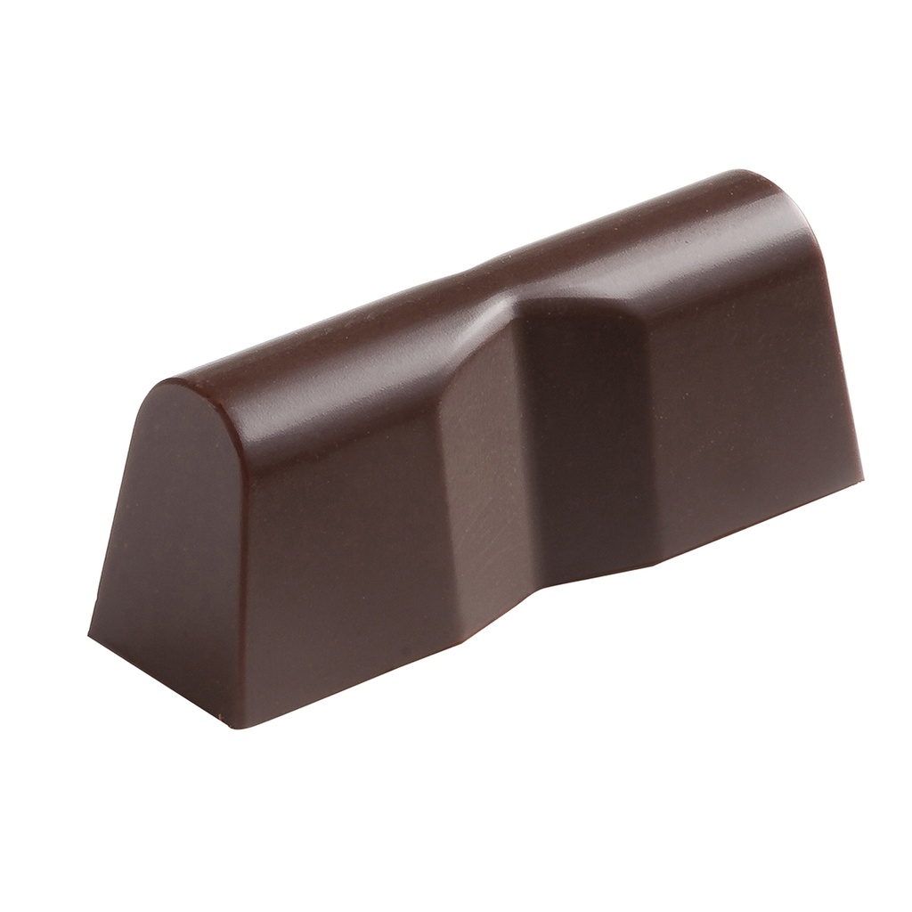 Molde de chocolate rectángulo hendidura triangular