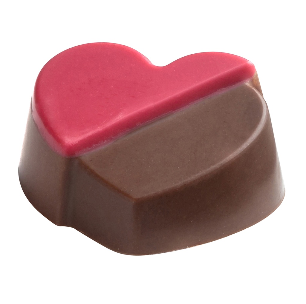 Moule à chocolat demi-coeur