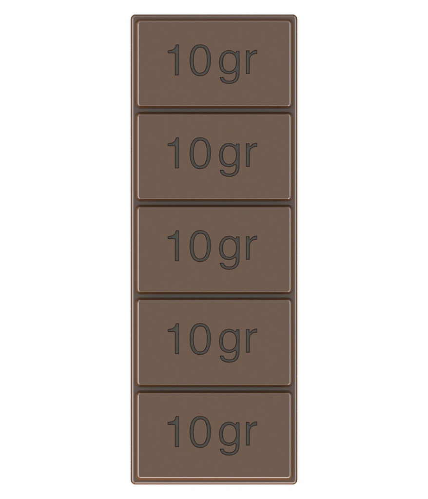Molde de chocolate Tableta "10gr" rectángulo