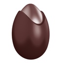 Molde de chocolate huevo cocido