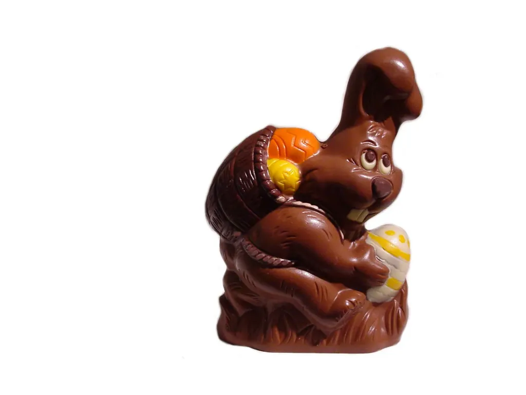 Chocoladevorm haas + eieren 140 mm