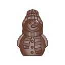 Molde de chocolate tableta muñeco de nieve